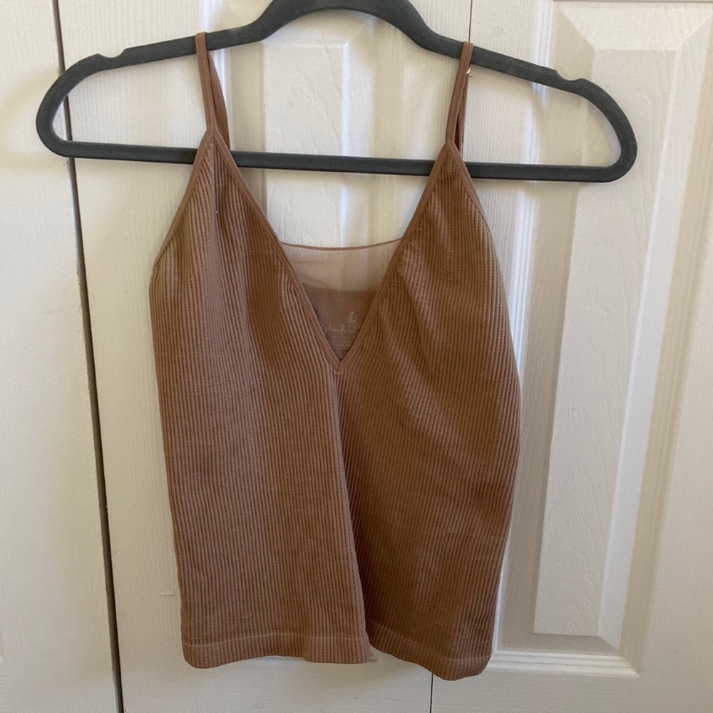 Free People tan tank top